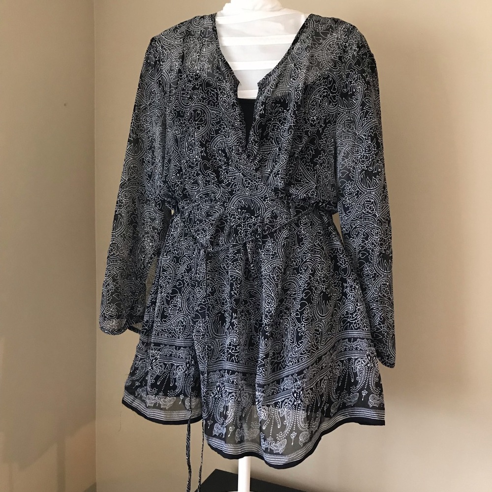 Maternity Blouse with matching black cami